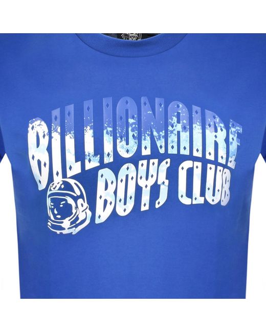 BBCICECREAM Blue Wave Arch Logo T Shirt for men