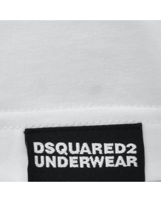DSquared² White Sleeve Logo T Shirt for men