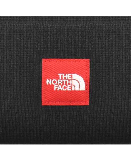 The North Face Black Logo Beanie Hat for men