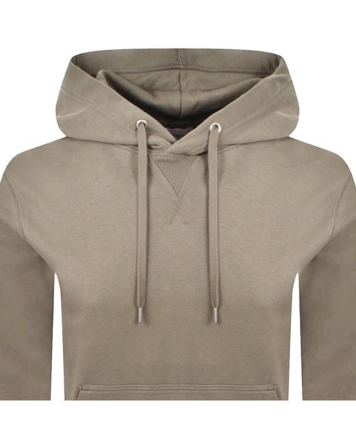 Calvin Klein Gray Jeans Badge Hoodie for men