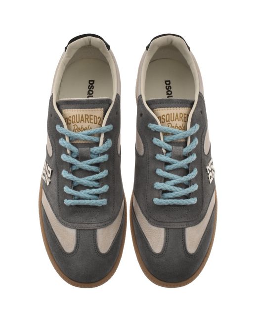 DSquared² Gray Rebel Trainers for men