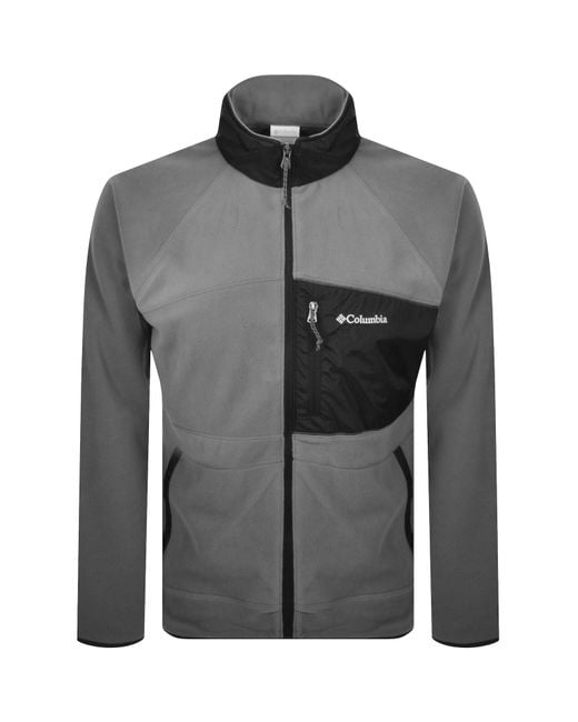 Columbia Gray Fast Trek Full Zip Fleece for men