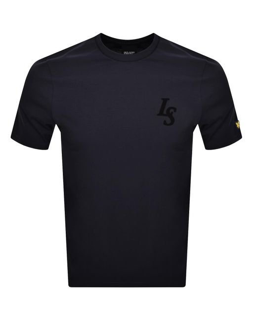 Lyle & Scott Blue Emblem T Shirt for men
