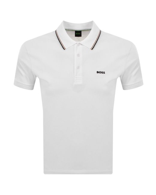 Boss White Boss Birdie Paule Polo T Shirt for men
