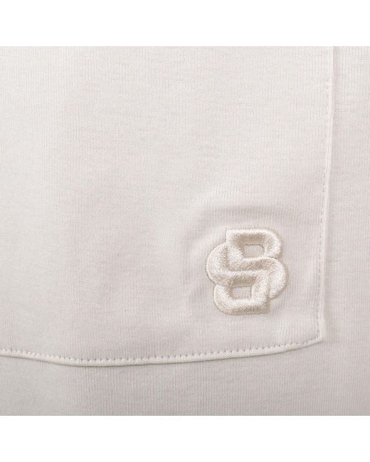 BOSS BUSINESS White Boss C Tames 116 T Shirt for men
