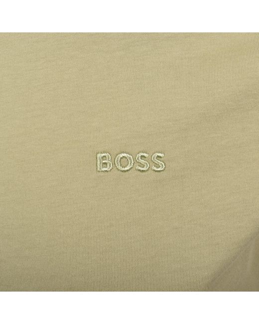 BOSS BUSINESS Green Boss Thompson 01 T Shirt for men