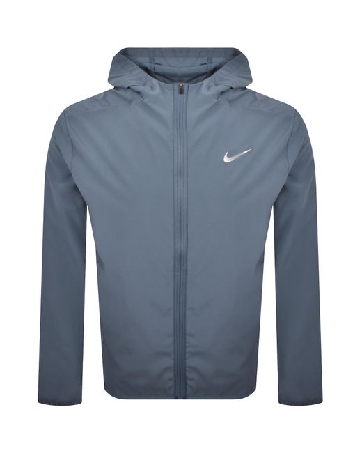 Nike Blue Training Hooded Fitness Jacket for men