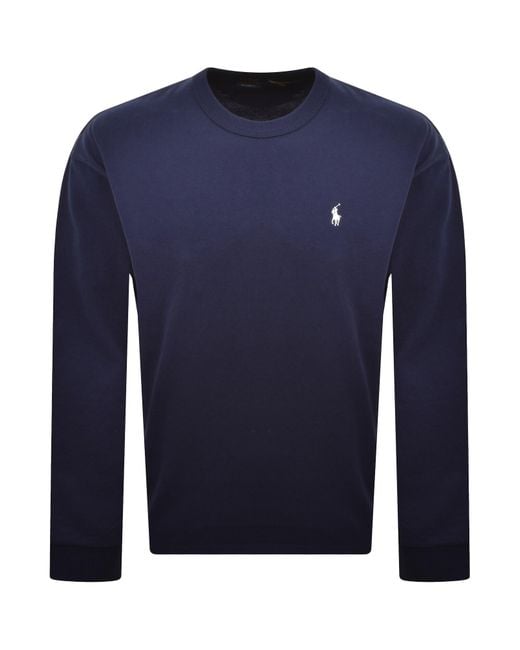 Ralph Lauren Blue Long Sleeve T Shirt for men