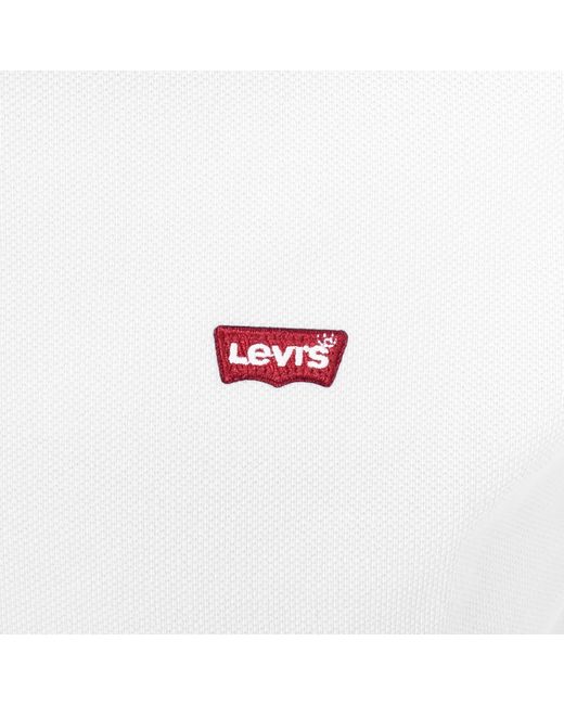 Levi's White Original Hm Short Sleeved Polo T Shirt for men