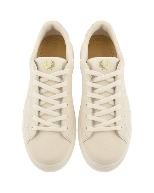 Fred Perry Natural B71 Leather Nubuck Trainers for men