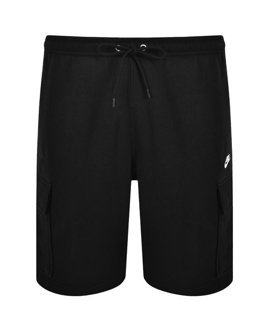 Nike Black Club Logo Cargo Shorts for men