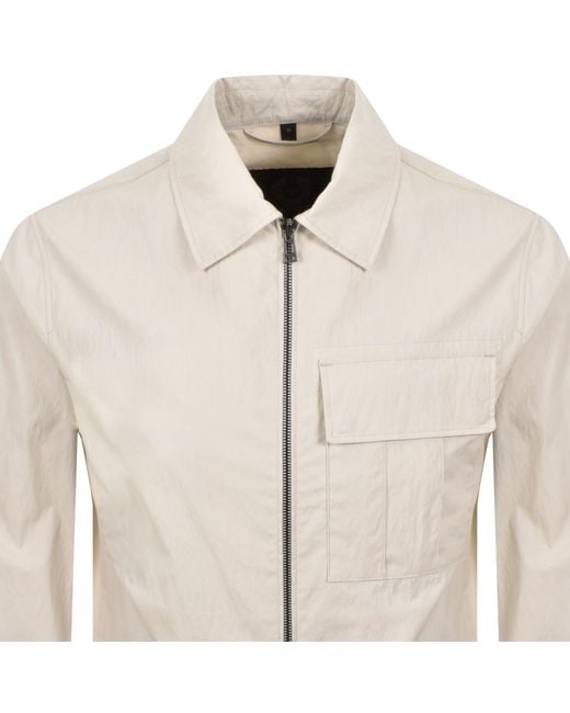 Belstaff Natural Cargo Overshirt for men