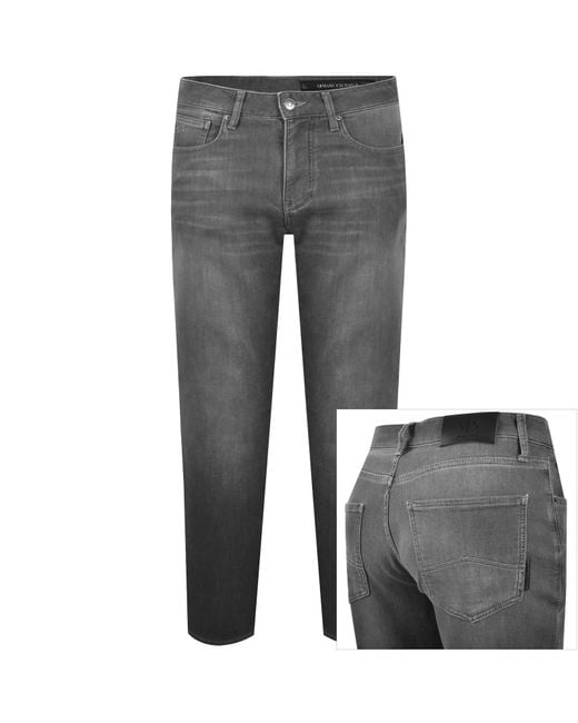 ARMANI EXCHANGE Gray J14 Slim Fit Jeans for men