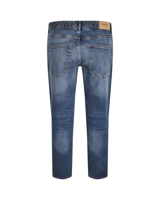 Farah Blue Farah Elm Mid Wash Slim Fit Jeans for men