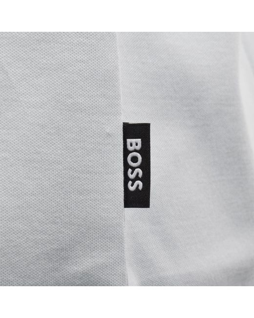 BOSS BUSINESS Gray Boss H Phillipson 195 Polo T Shirt for men
