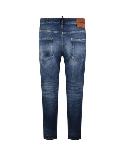 DSquared² Blue Teddy Jeans for men
