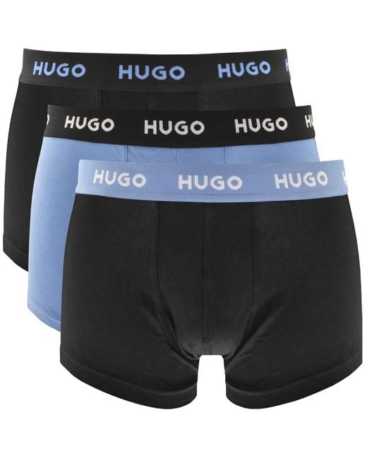 HUGO Black 3 Pack Trunks for men