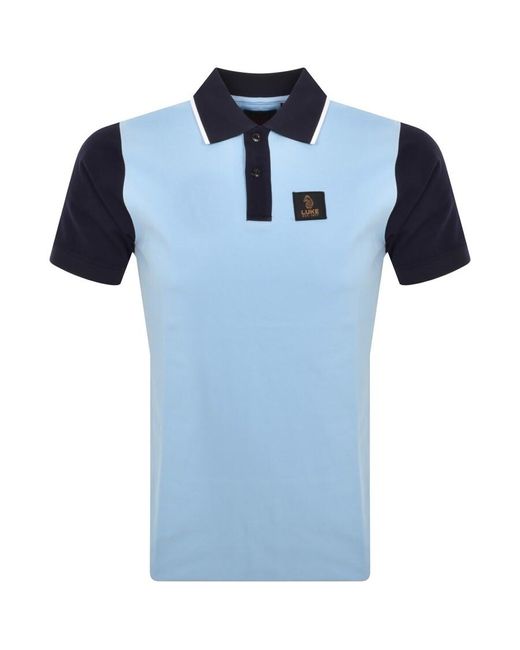 Luke 1977 Blue Saddleworth Polo T Shirt for men