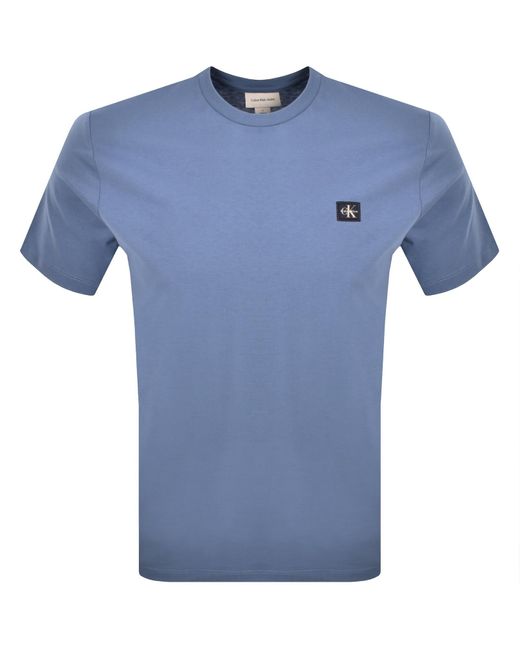 Calvin Klein Blue Jeans Badge T Shirt for men