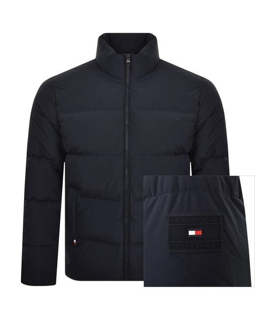 Tommy Hilfiger Blue Down Puffer Coat for men