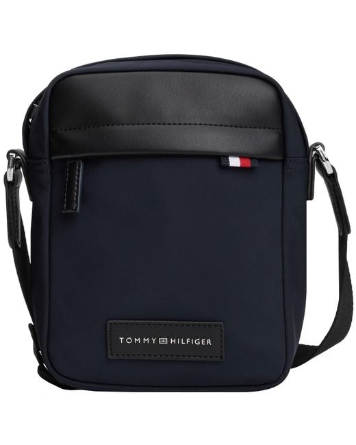 Tommy Hilfiger Black Mini Reporter Bag for men
