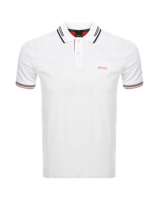 Boss White Boss Paul Polo T Shirt for men