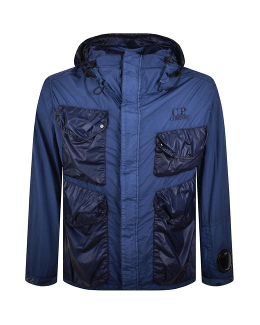 C P Company Blue Cp Company Taylon L Mixed Jacket for men