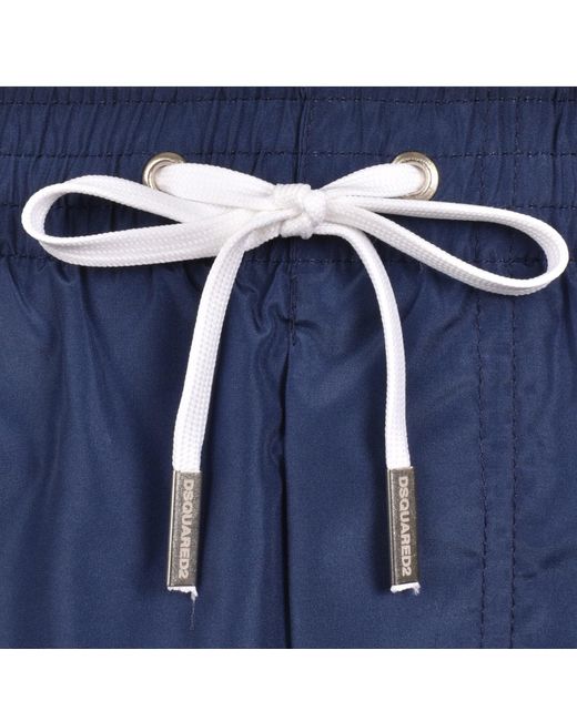 DSquared² Blue Boxer Swim Shorts for men