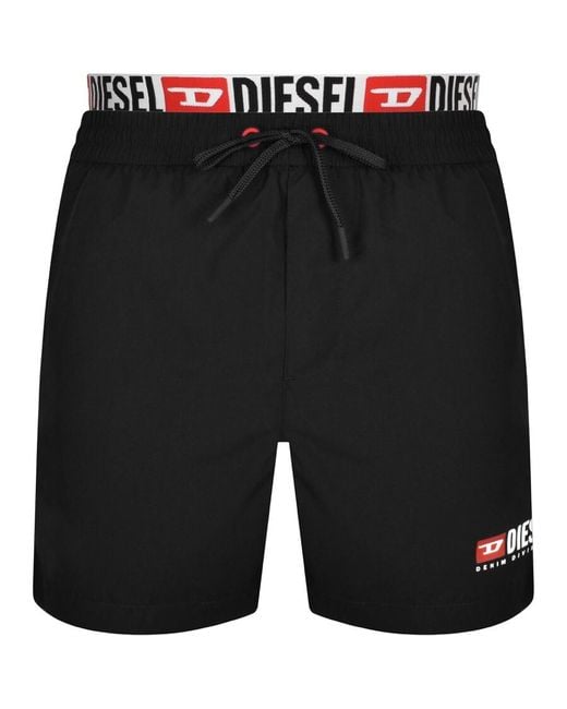DIESEL Black Bmbx Visper 41 Swim Shorts for men