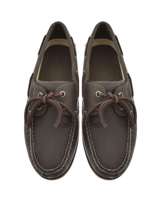 Timberland Brown Classic Boat Shoes for men