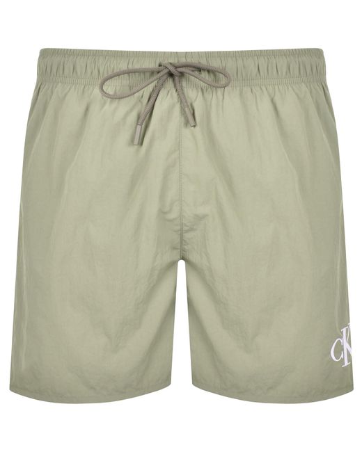 Calvin Klein Green Swim Shorts Laurel Oak for men