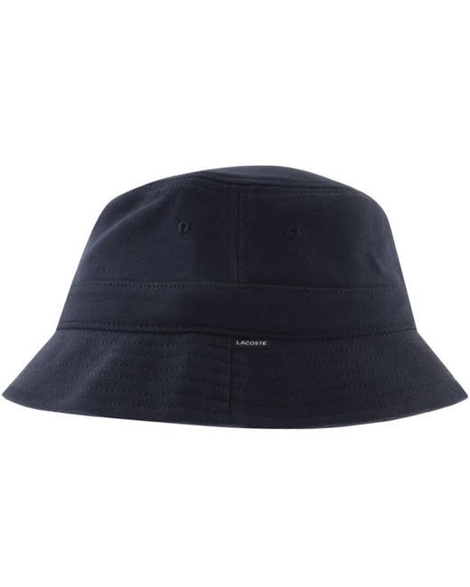 Lacoste Blue Logo Bucket Hat for men