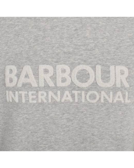Barbour Gray Brockley Sweatshirt for men