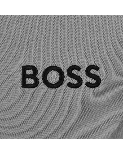 Boss Gray Boss Paddy Pro Polo T Shirt for men