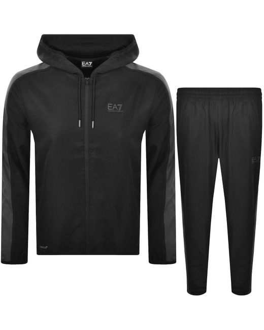 EA7 Black Emporio Armani Tracksuit for men