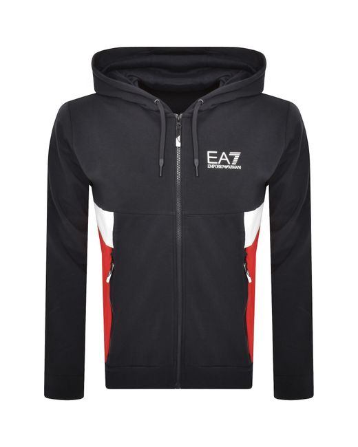 Ea7 navy hoodie sale