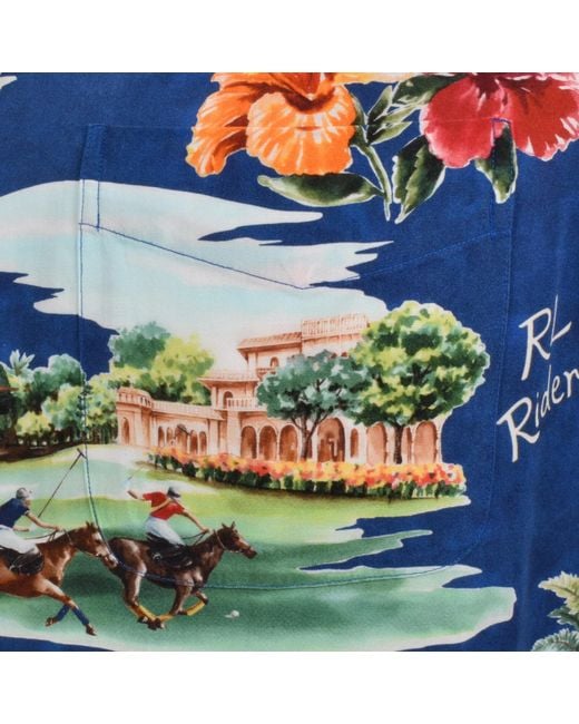 Ralph Lauren Blue Andy Pocket Shirt for men