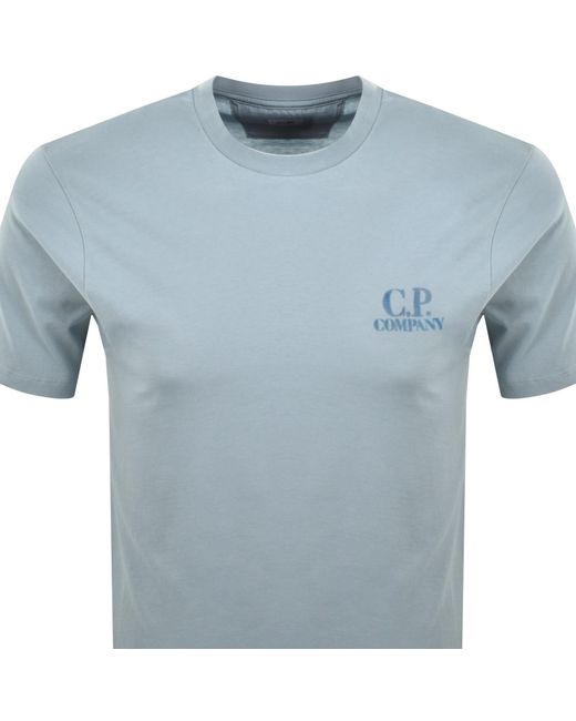 C P Company Blue Cp Company Graphic Logo T Shirt for men