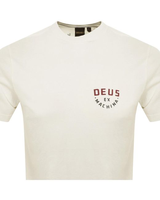 Deus Ex Machina White Old Town T Shirt Off for men