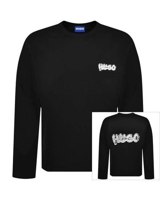 HUGO Men's Black Nyrocrew Sweatshirt