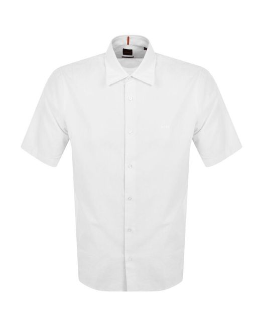 Boss White Boss Rash 2 Short Sleeved Shirt for men
