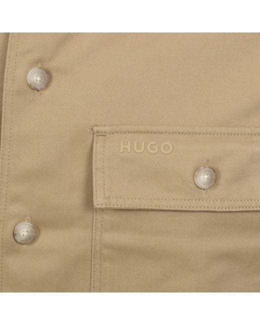 HUGO Natural Epoldo Overshirt Jacket for men