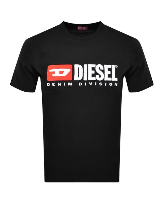 DIESEL Black T Boxt Div T Shirt for men