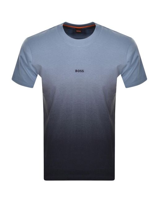 Boss Blue Boss Pre Gradient T Shirt for men