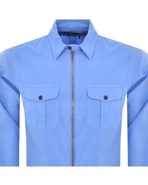 Ralph Lauren Blue Sport Overshirt for men