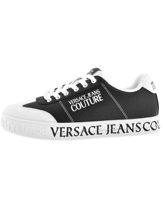Versace Jeans Black Couture Court Trainers for men