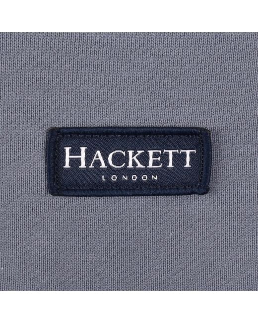 Hackett Blue Half Zip Sweatshirt for men