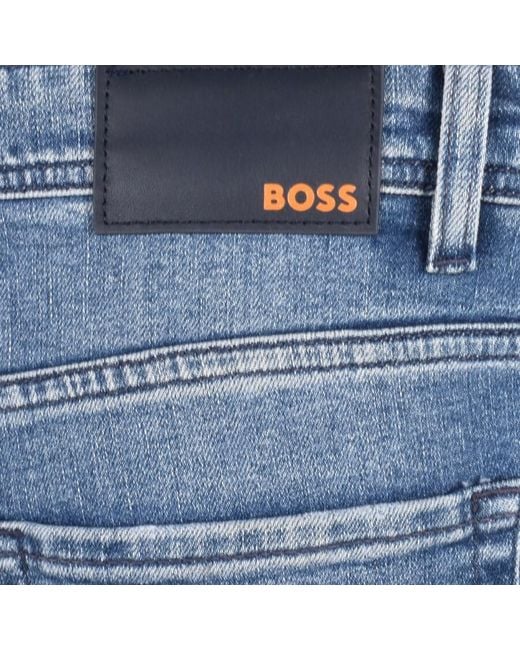 Boss Blue Boss Taber Light Wash Jeans for men