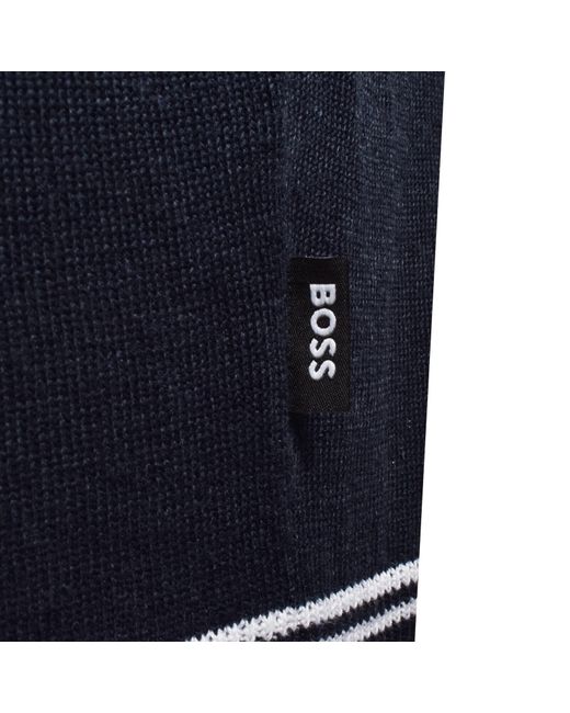 BOSS BUSINESS Blue Boss Norbertino Knit Polo Dark for men