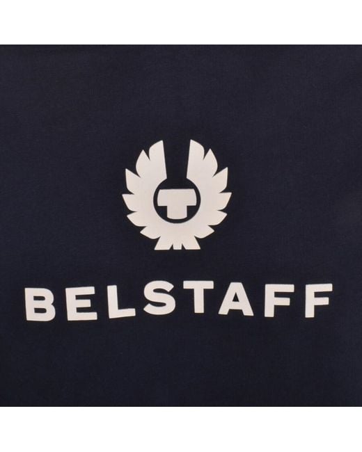 Belstaff Blue Signature Logo Hoodie for men